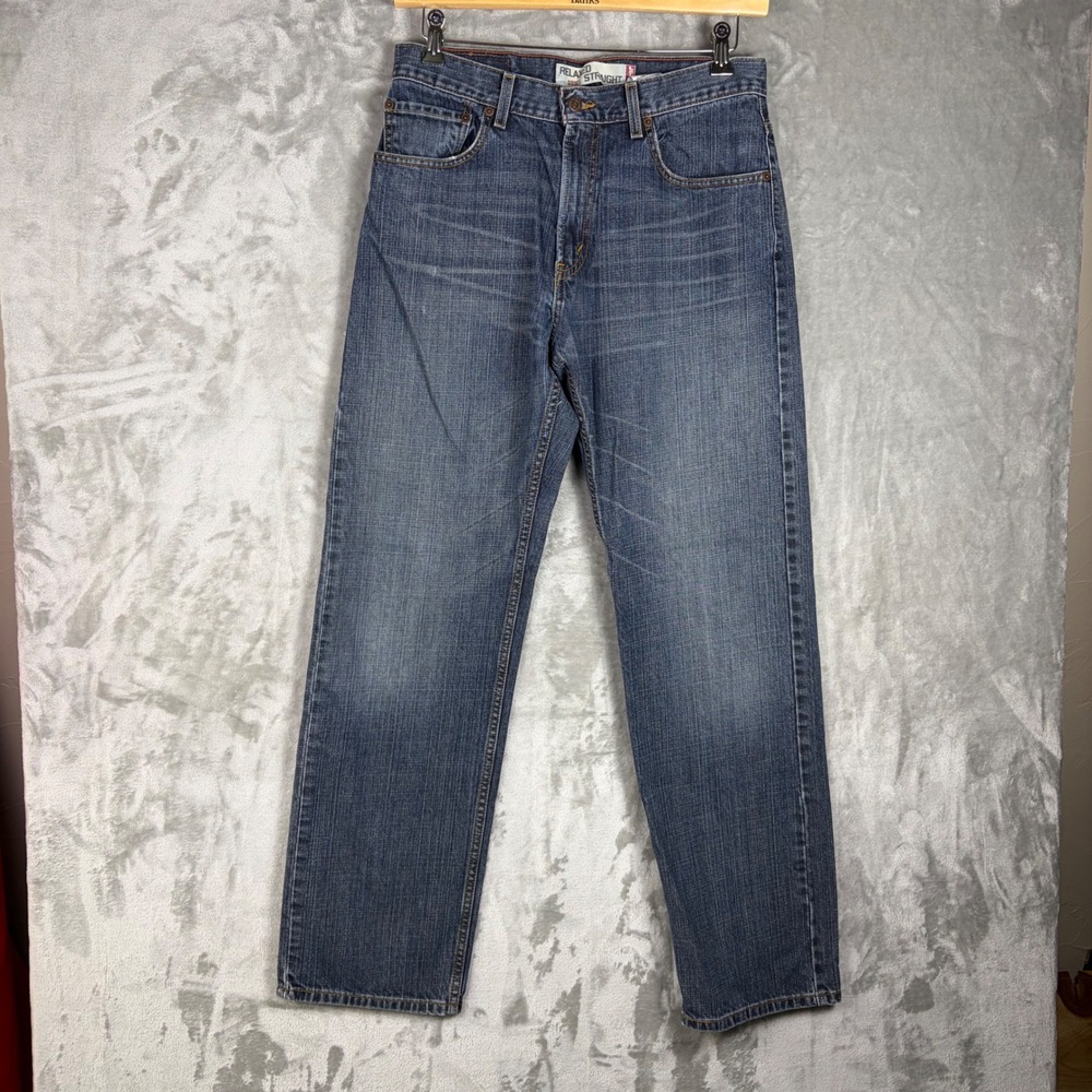 Levi's 559 Relaxed Straight‎ Jeans Mens W32 L34 Blue Y2K Faded Made in Mexico